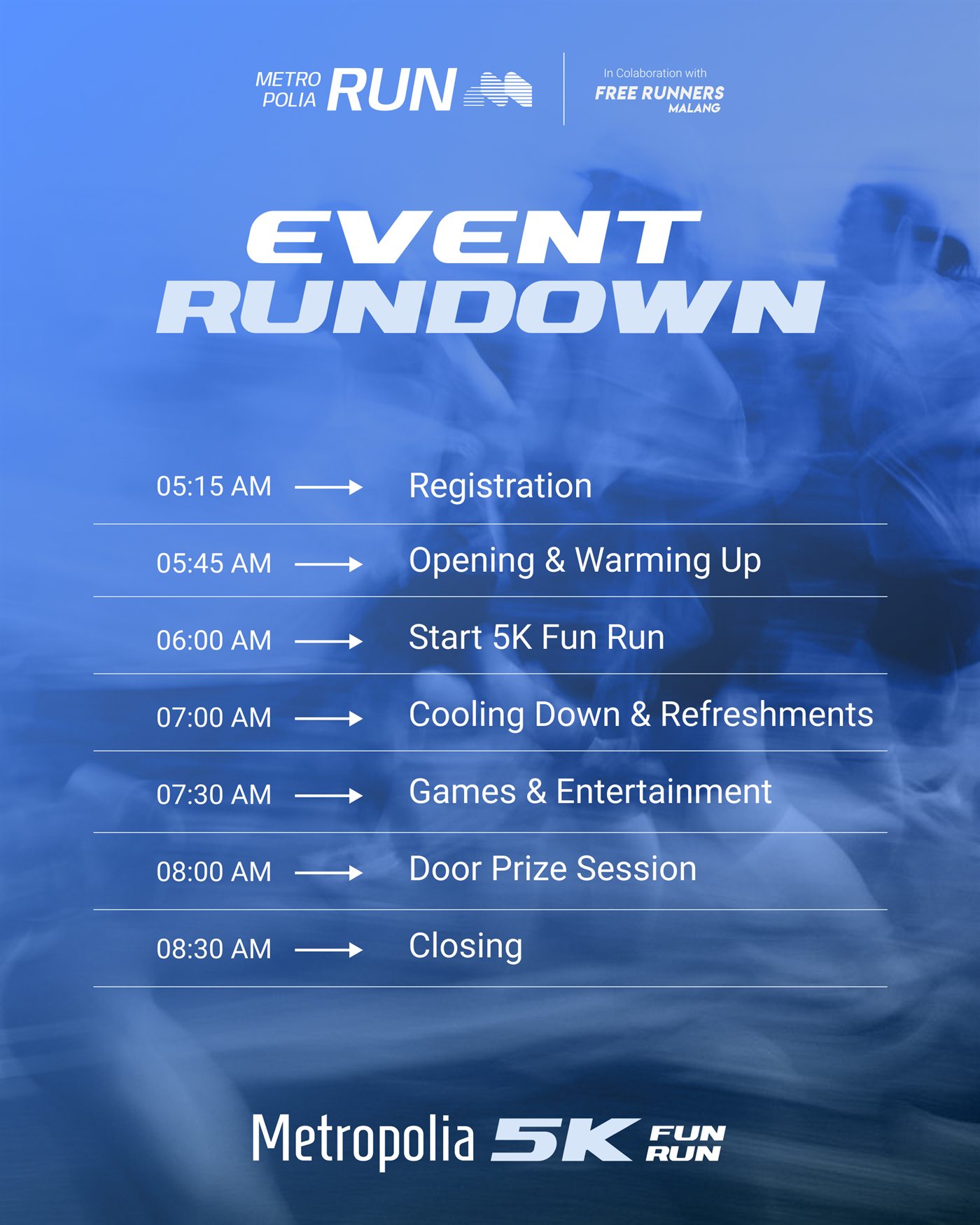 Poster rundown Metropolia Fun Run 5K
