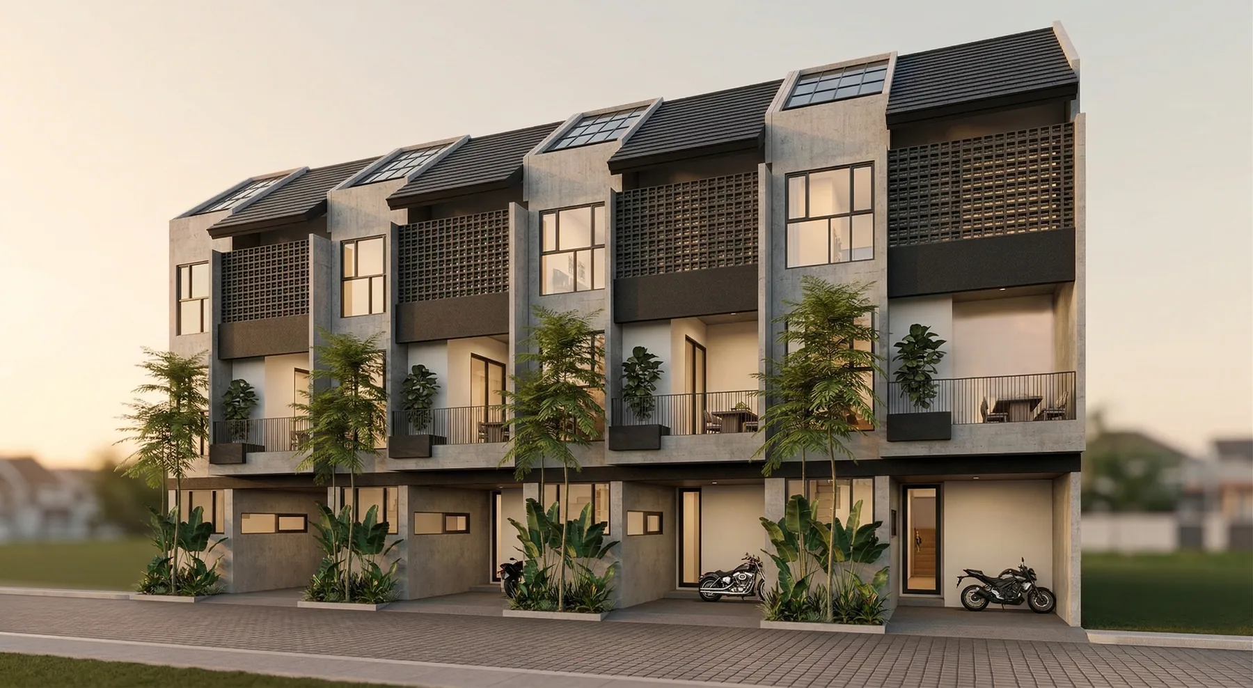 Sudut fasad Tipe Standar MetroPoint di Jl. Sigura-Gura