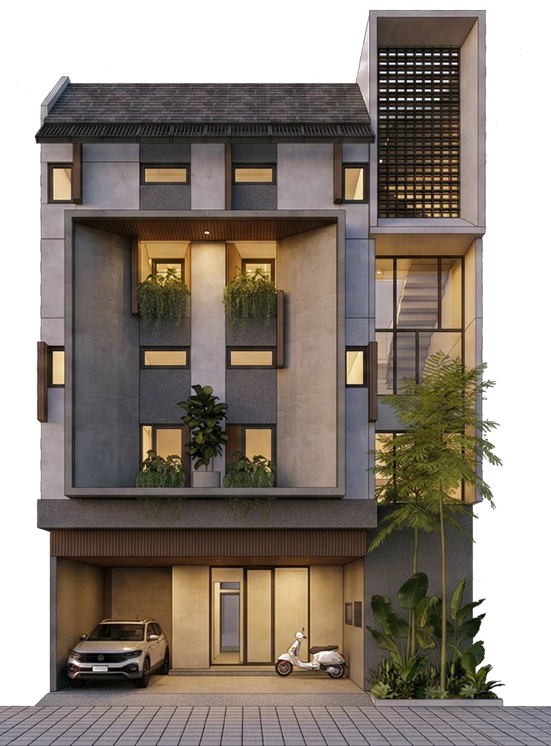 Fasad hunian MetroPoint Sigura-Gura