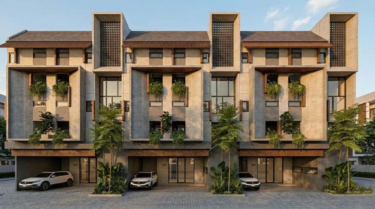 Fasad tampak depan MetroPoint di Jl. Sigura-Gura