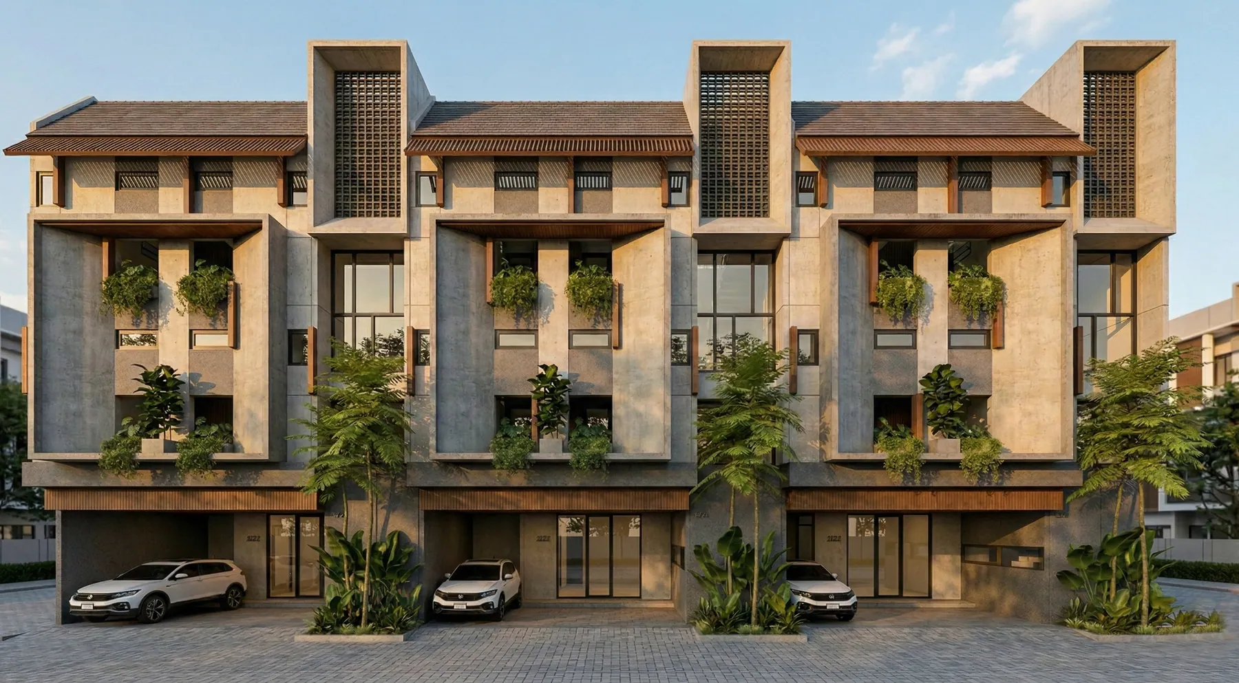 Fasad tampak depan Tipe Mezzanine MetroPoint di Jl. Sigura-Gura